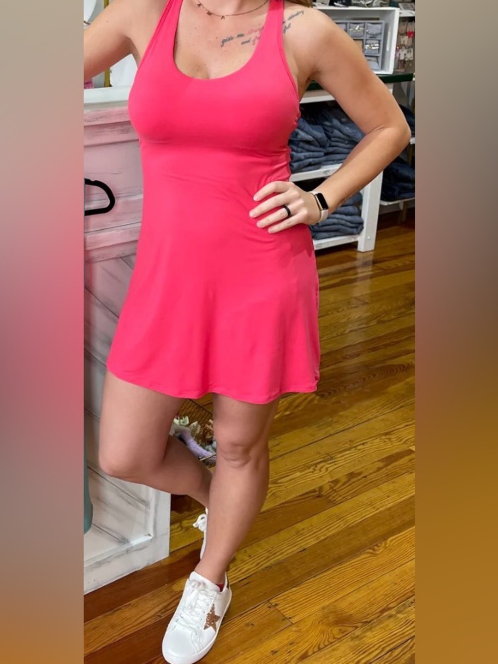 Rae Mode Racerback Active Romper Dress